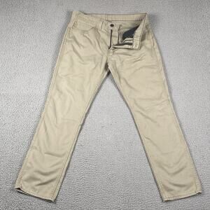 Levi's 511 Slim Fit Jeans Men's 34x32 Measured (34x29) Beige Workwear Outdoors